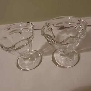 Pair of Vintage Sundae Dishes